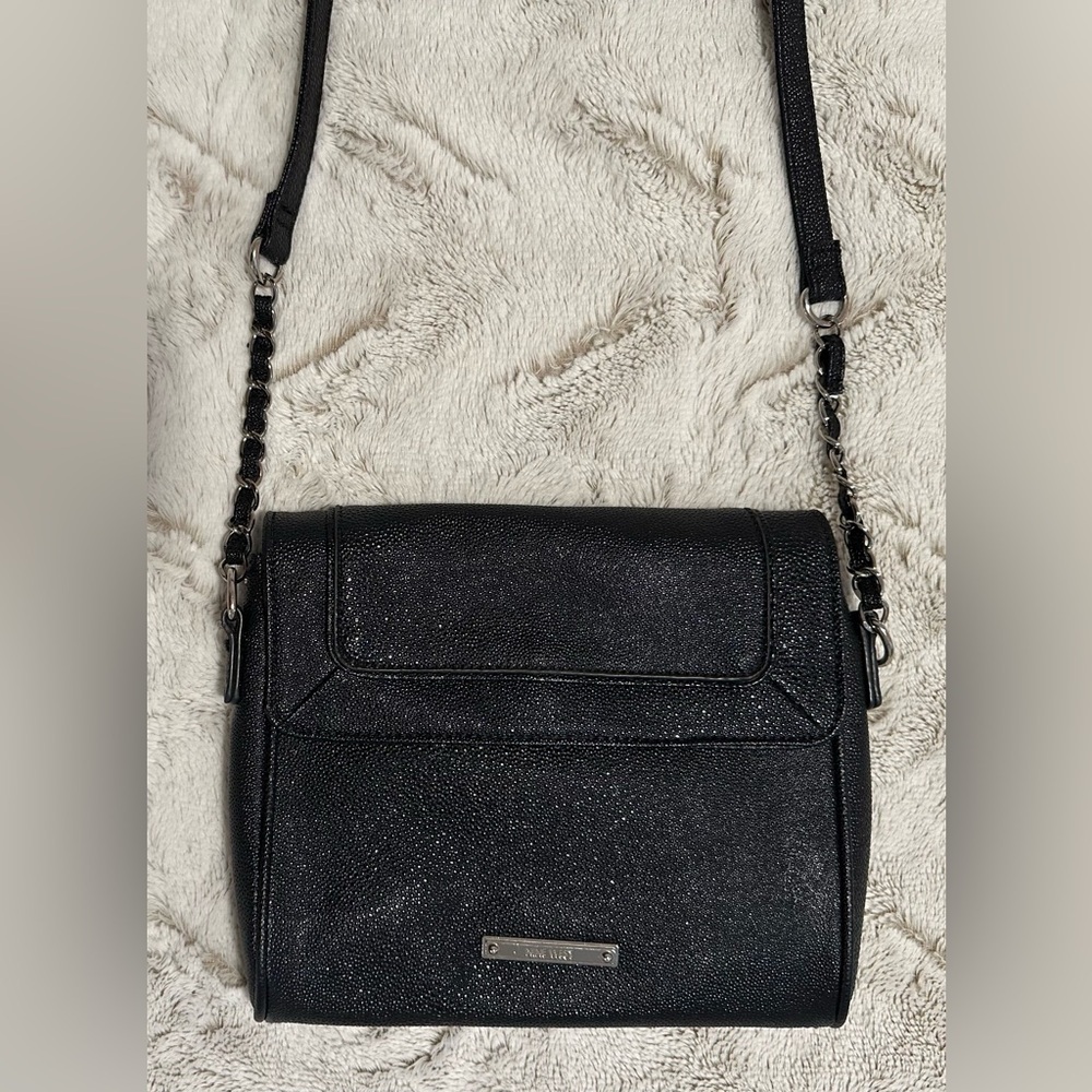 Nine West Black Pebble Crossbody Purse - Picture 2 of 8